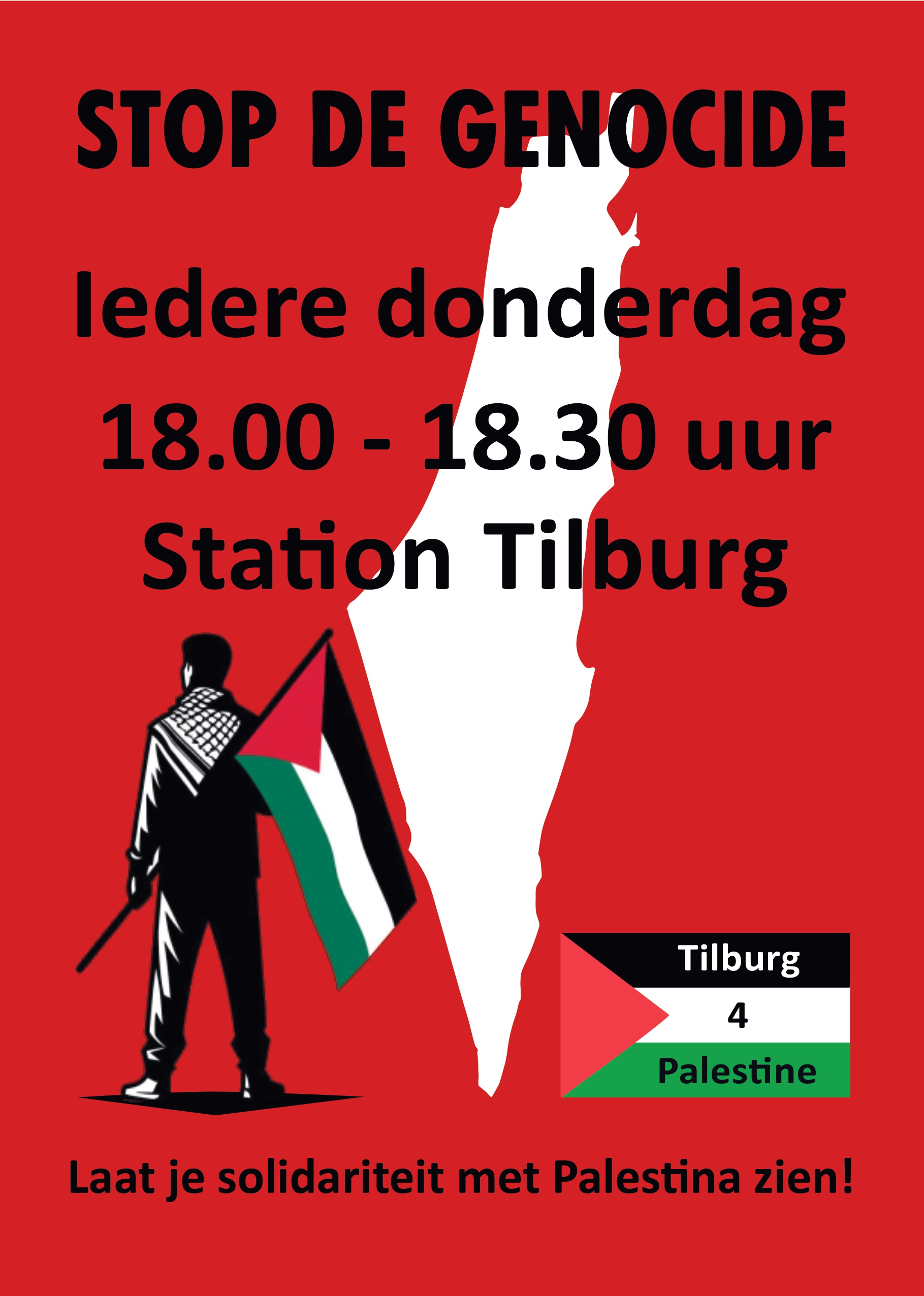 Stop de genocide flyer